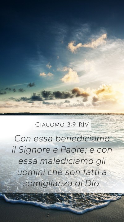 Giacomo 3:9 RIV Bible Verse Image