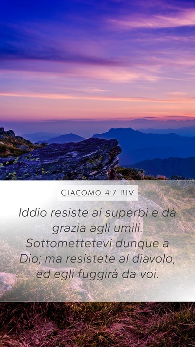 Giacomo 4:7 RIV Bible Verse Image
