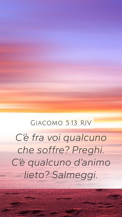 Giacomo 5:13 RIV Bible Verse Image