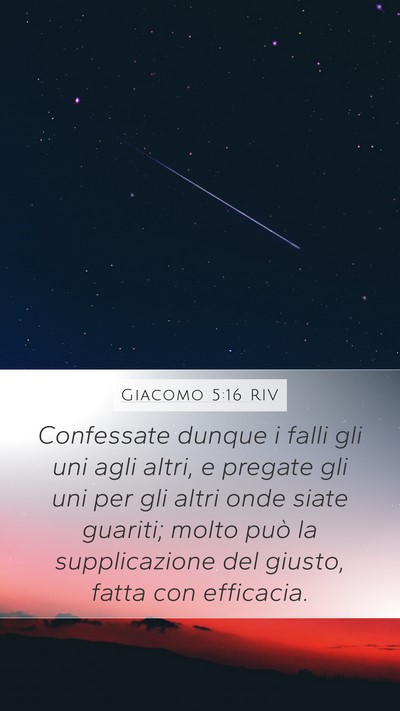 Giacomo 5:16 RIV Bible Verse Image
