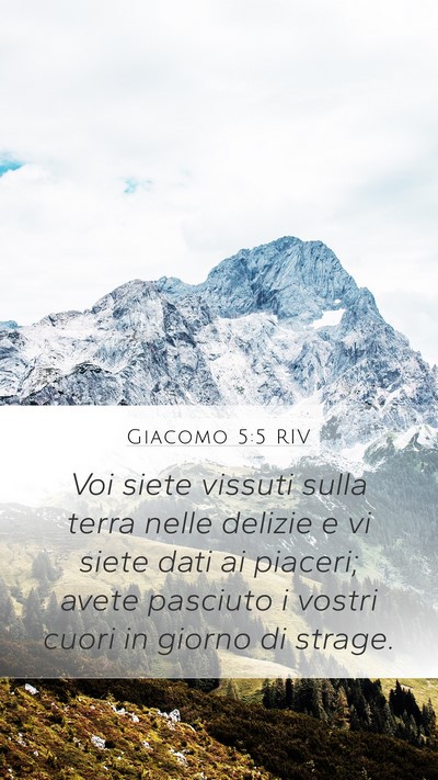 Giacomo 5:5 RIV Bible Verse Image