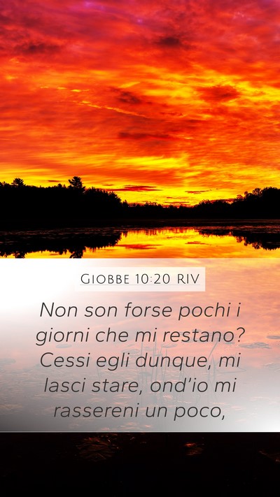Giobbe 10:20 RIV Bible Verse Image