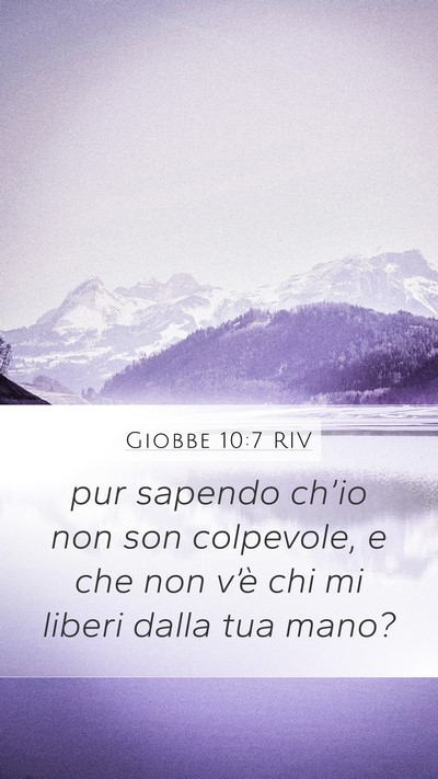 Giobbe 10:7 RIV Bible Verse Image