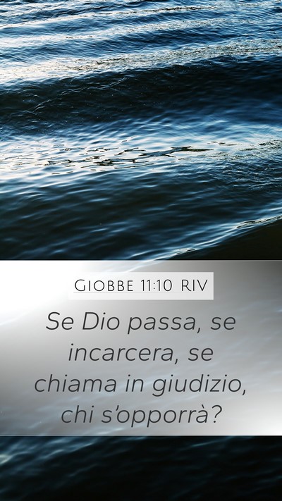 Giobbe 11:10 RIV Bible Verse Image
