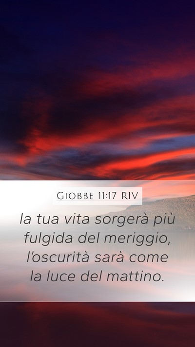 Giobbe 11:17 RIV Bible Verse Image