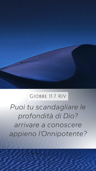 Giobbe 11:7 RIV Bible Verse Image
