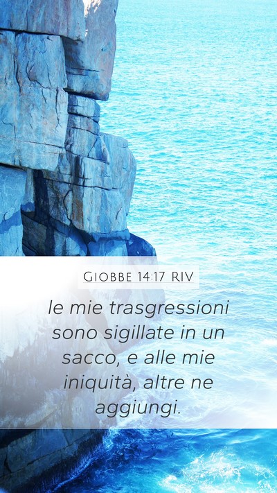 Giobbe 14:17 RIV Bible Verse Image