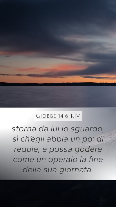 Giobbe 14:6 RIV Bible Verse Image
