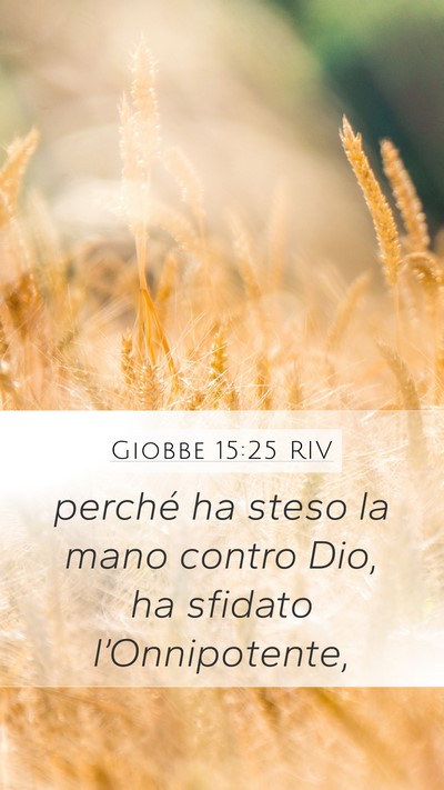 Giobbe 15:25 RIV Bible Verse Image