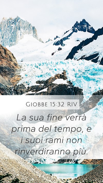 Giobbe 15:32 RIV Bible Verse Image
