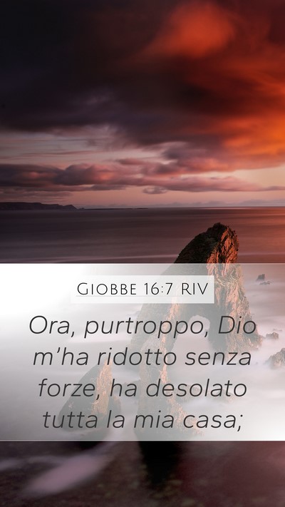 Giobbe 16:7 RIV Bible Verse Image