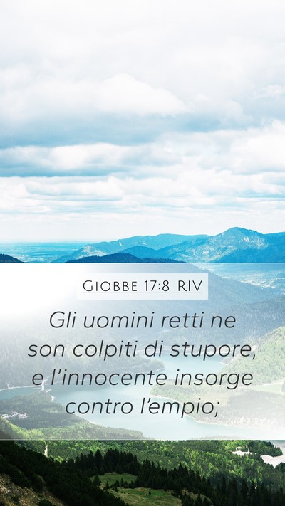 Giobbe 17:8 RIV Bible Verse Image
