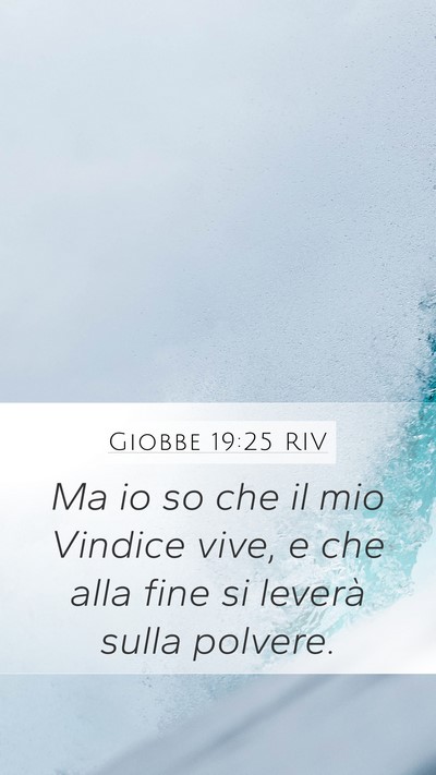 Giobbe 19:25 RIV Bible Verse Image