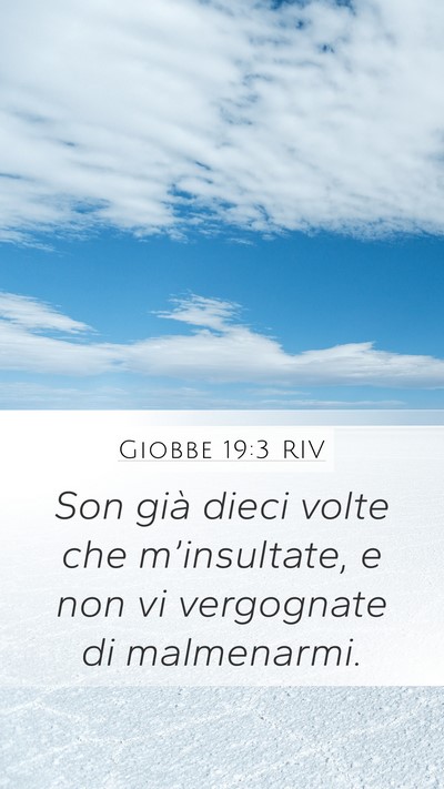 Giobbe 19:3 RIV Bible Verse Image