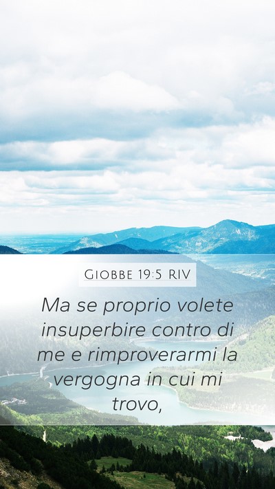 Giobbe 19:5 RIV Bible Verse Image