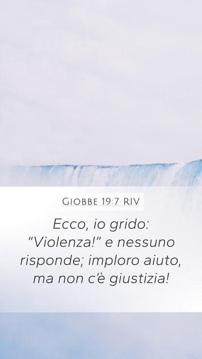 Giobbe 19:7 RIV Bible Verse Image
