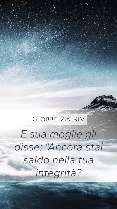 Giobbe 2:8 RIV Bible Verse Image