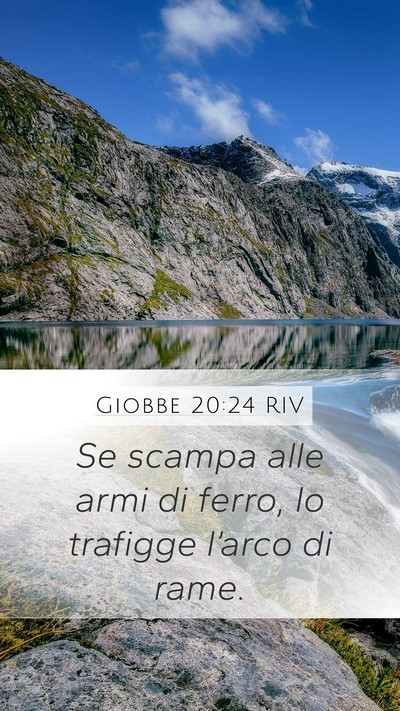 Giobbe 20:24 RIV Bible Verse Image