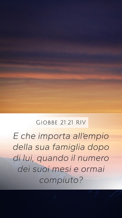 Giobbe 21:21 RIV Bible Verse Image