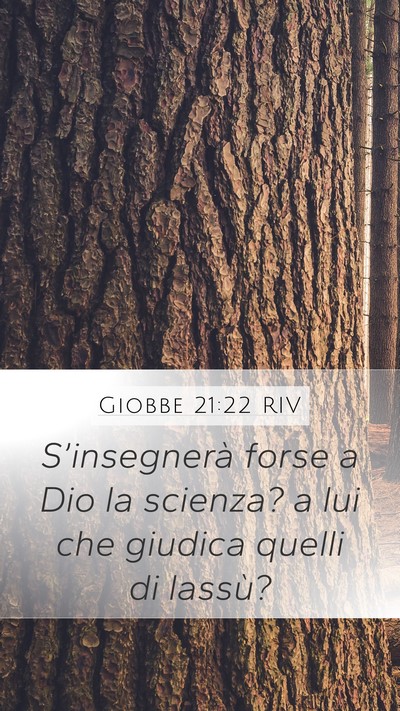 Giobbe 21:22 RIV Bible Verse Image
