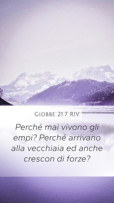 Giobbe 21:7 RIV Bible Verse Image