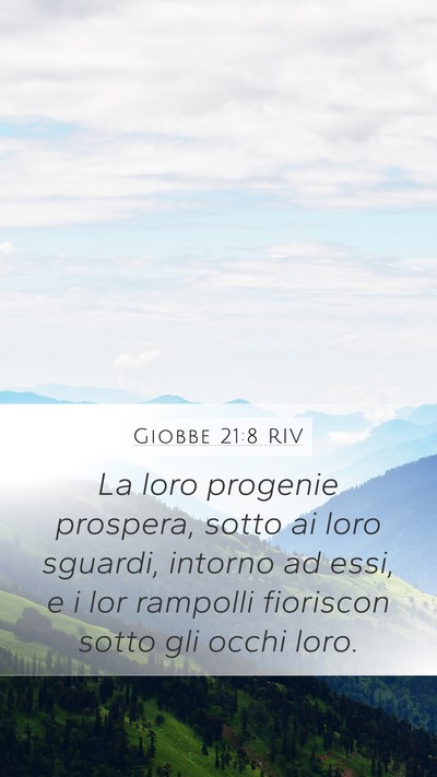 Giobbe 21:8 RIV Bible Verse Image