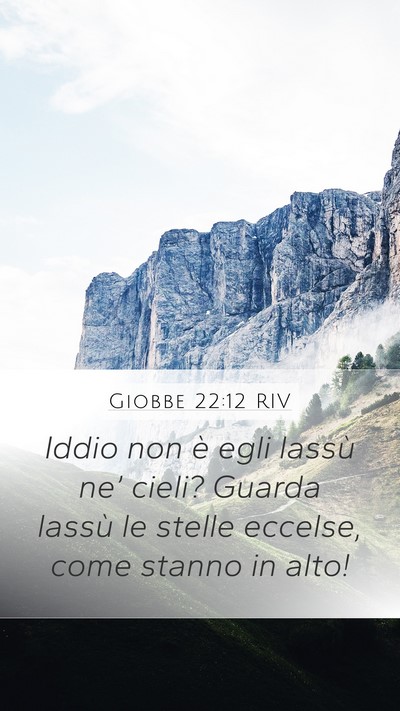 Giobbe 22:12 RIV Bible Verse Image