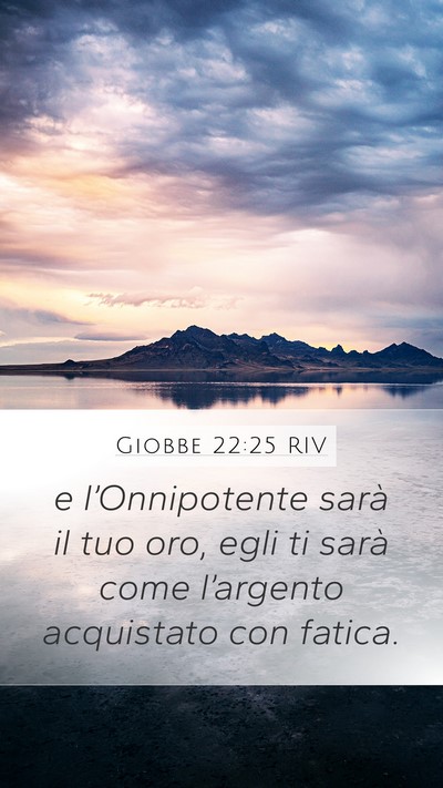 Giobbe 22:25 RIV Bible Verse Image