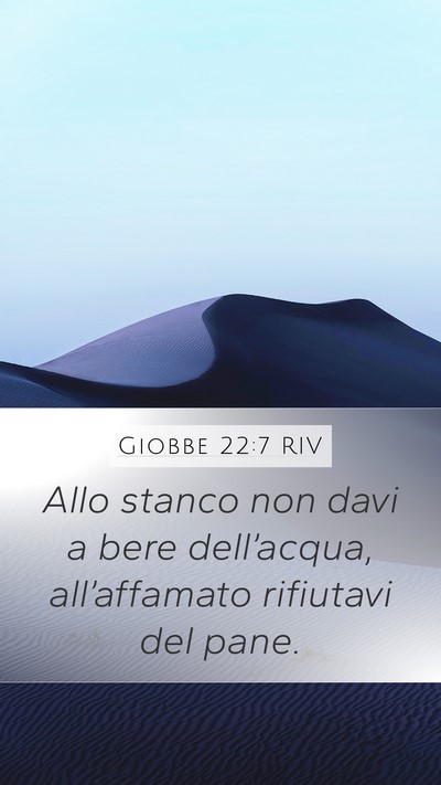 Giobbe 22:7 RIV Bible Verse Image