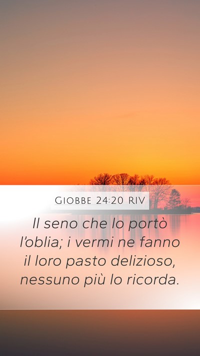 Giobbe 24:20 RIV Bible Verse Image