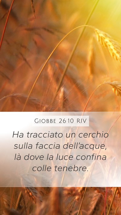 Giobbe 26:10 RIV Bible Verse Image