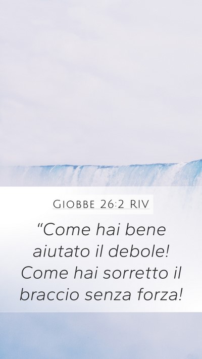Giobbe 26:2 RIV Bible Verse Image