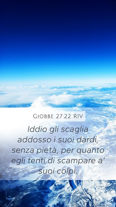 Giobbe 27:22 RIV Bible Verse Image