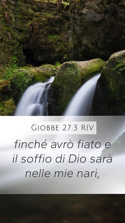 Giobbe 27:3 RIV Bible Verse Image