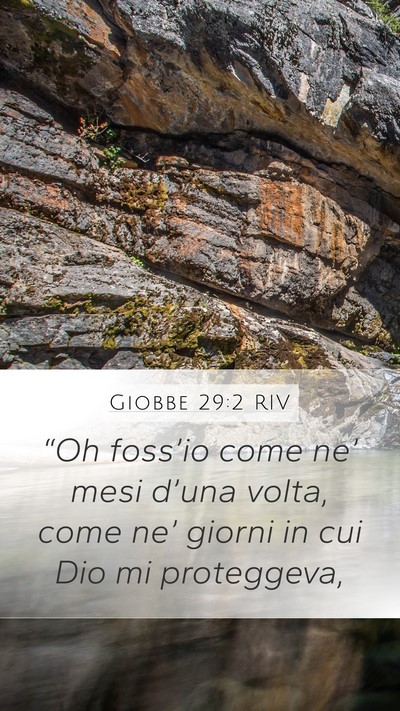 Giobbe 29:2 RIV Bible Verse Image