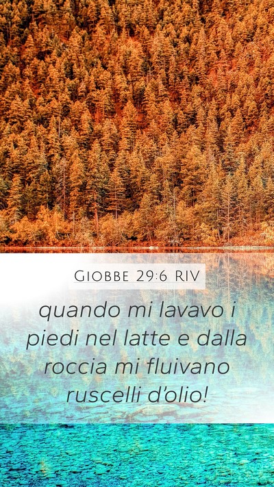 Giobbe 29:6 RIV Bible Verse Image