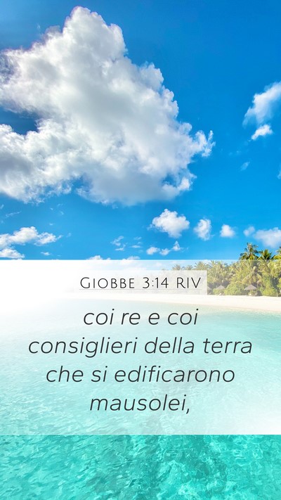 Giobbe 3:14 RIV Bible Verse Image