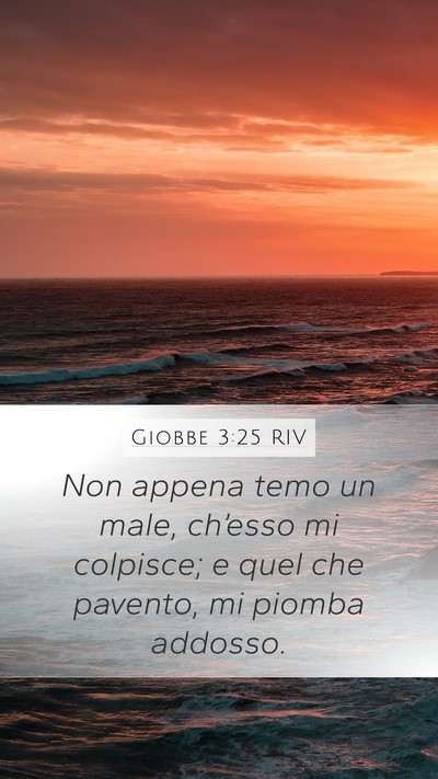 Giobbe 3:25 RIV Bible Verse Image