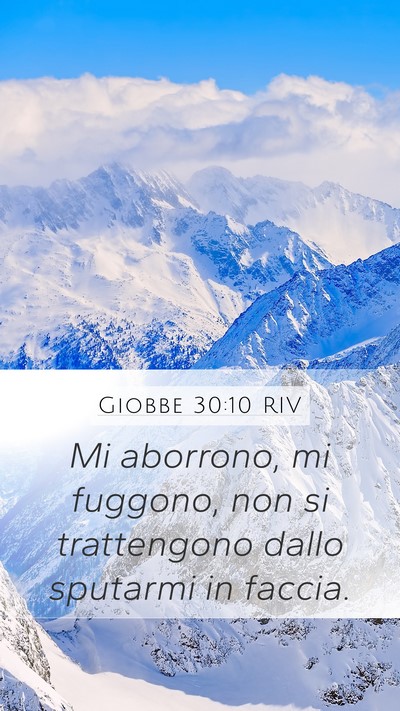 Giobbe 30:10 RIV Bible Verse Image
