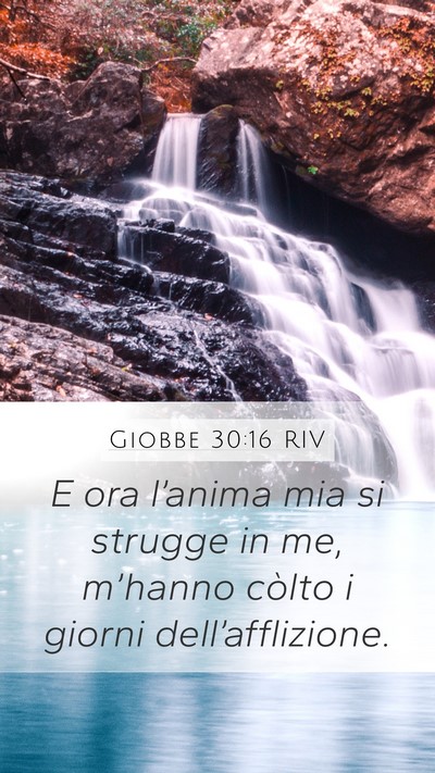 Giobbe 30:16 RIV Bible Verse Image