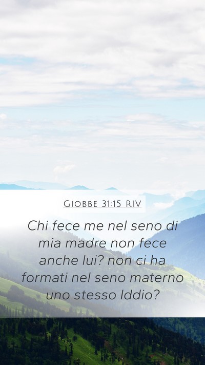 Giobbe 31:15 RIV Bible Verse Image