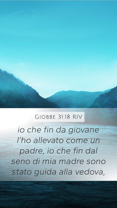 Giobbe 31:18 RIV Bible Verse Image