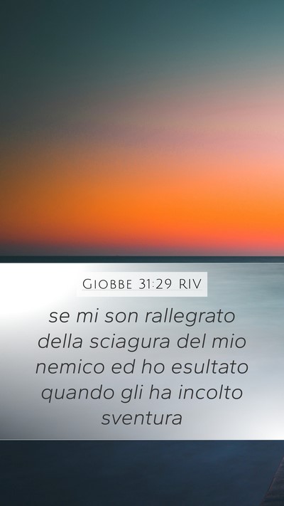 Giobbe 31:29 RIV Bible Verse Image