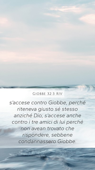 Giobbe 32:3 RIV Bible Verse Image