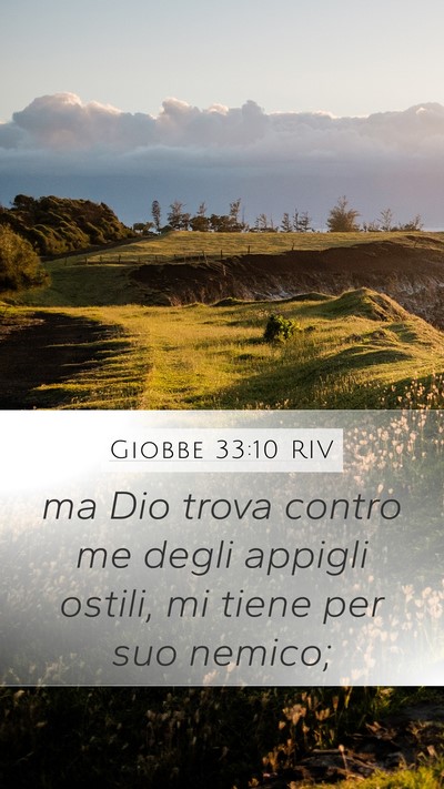 Giobbe 33:10 RIV Bible Verse Image