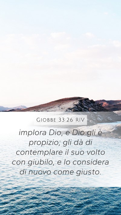 Giobbe 33:26 RIV Bible Verse Image