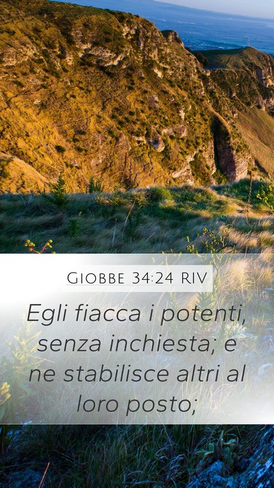 Giobbe 34:24 RIV Bible Verse Image