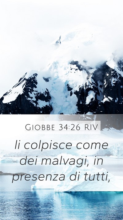 Giobbe 34:26 RIV Bible Verse Image