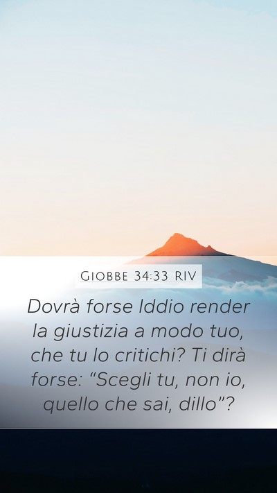 Giobbe 34:33 RIV Bible Verse Image