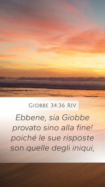 Giobbe 34:36 RIV Bible Verse Image